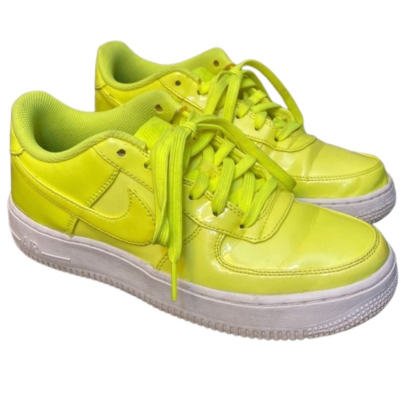 Nike Air Force Ones LV8 UV Volt / White - Picture 2 of 5